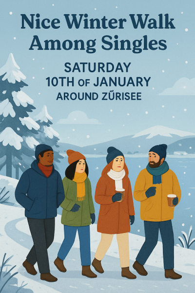 Enjoy a nice walk among singles on Saturday the 10th of January!